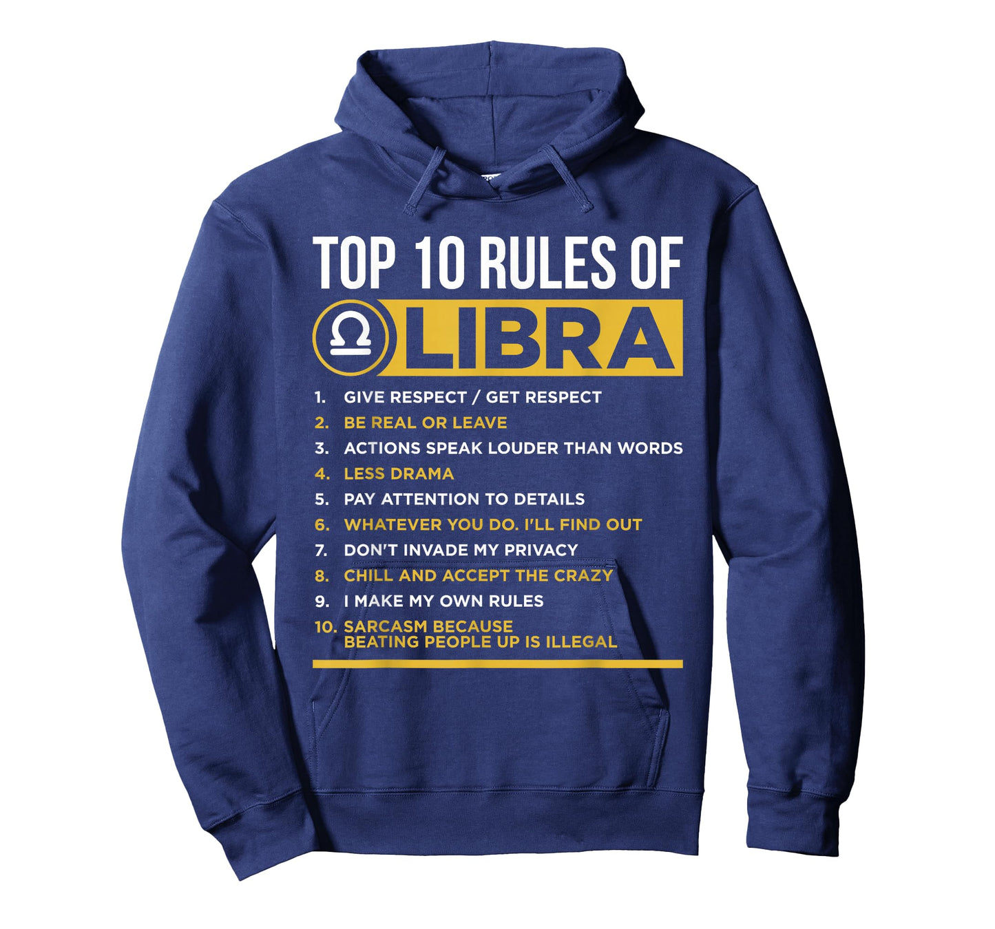 Top 10 Rules Of Libra Facts Traits Horoscope Zodiac Funny T-Shirt