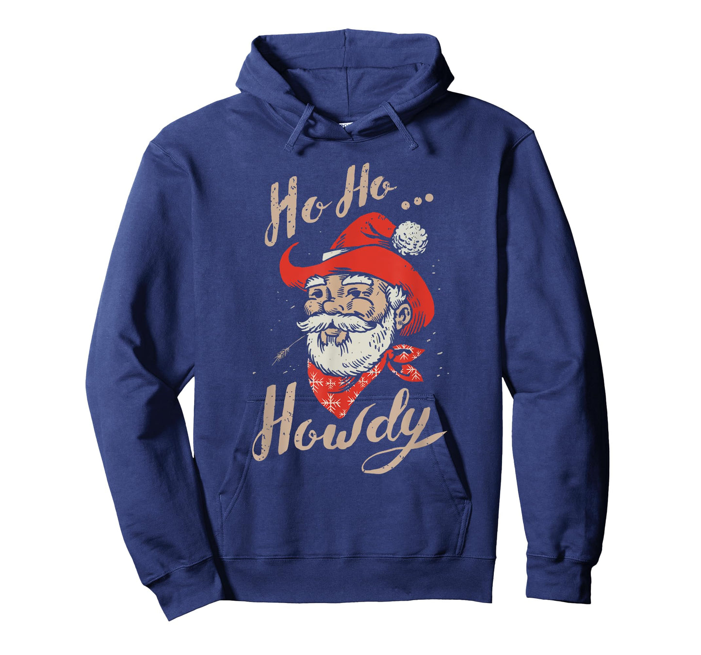 Ho Ho Howdy Ugly Christmas Sweater Style Cowboy Santa T-Shirt