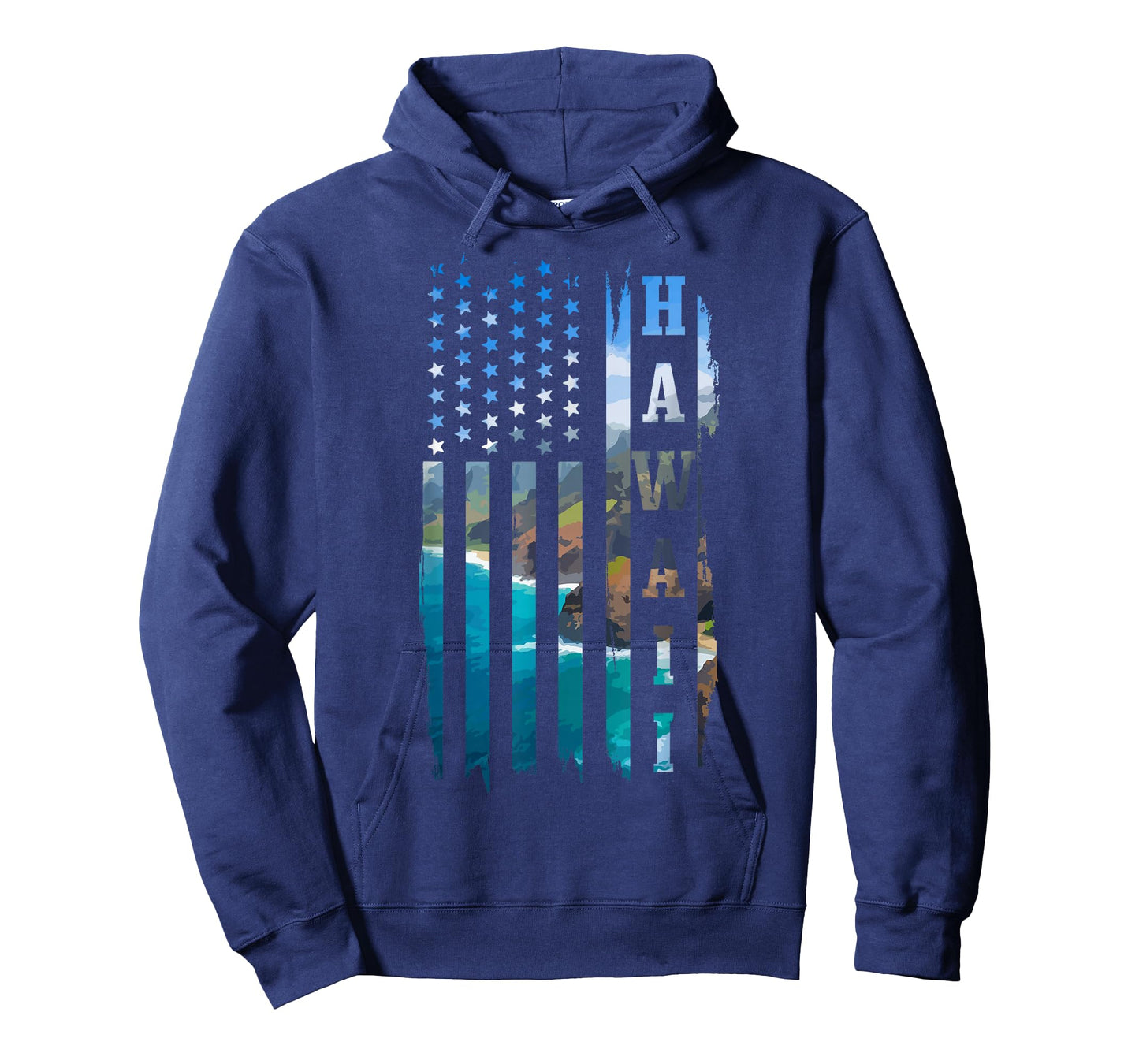 Hawaiian Flag Landscape Surfer T-Shirt