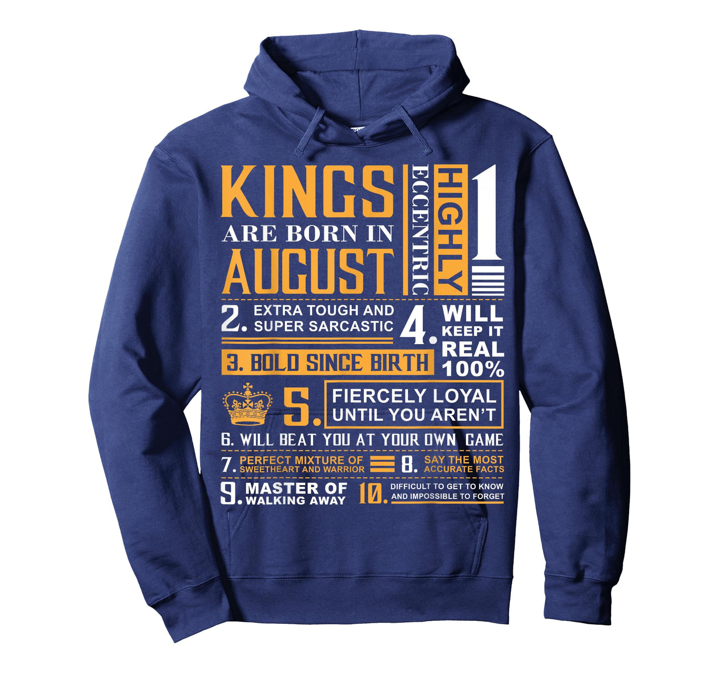 Birthday Gifts - Kings are Born In August T-Shirt T-Shirt