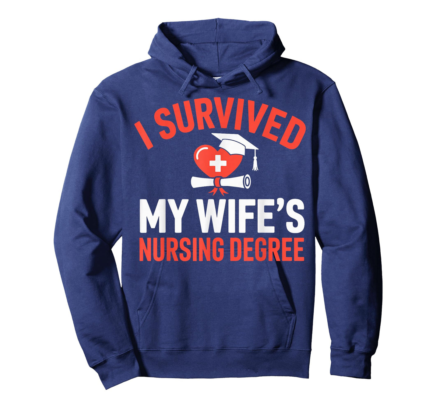 I Survived My Wife's Nursing Degree Rn Graduation Nurse T-Shirt