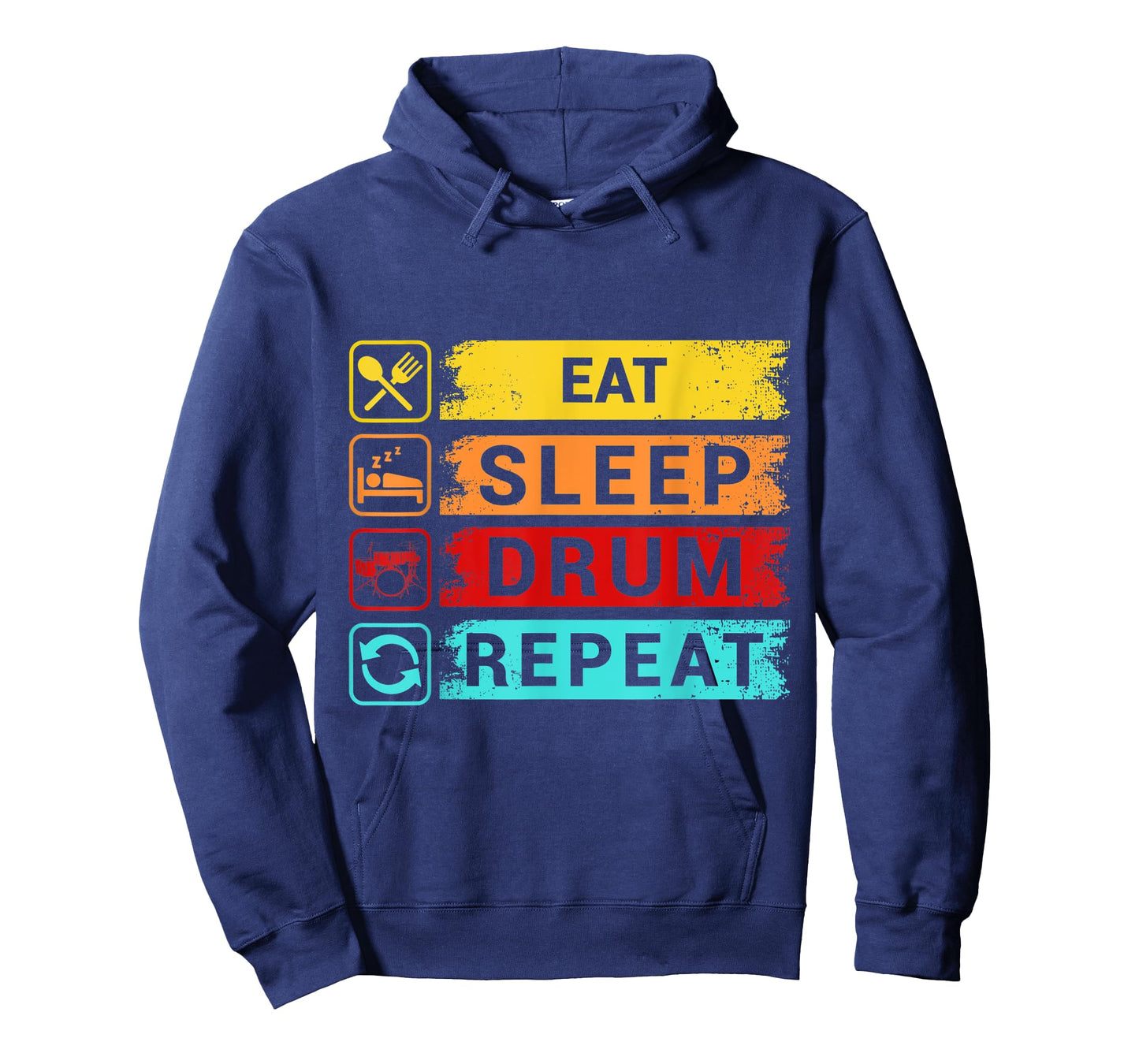 Eat Sleep Drum Repeat Funny Drummer Apparel T-Shirt