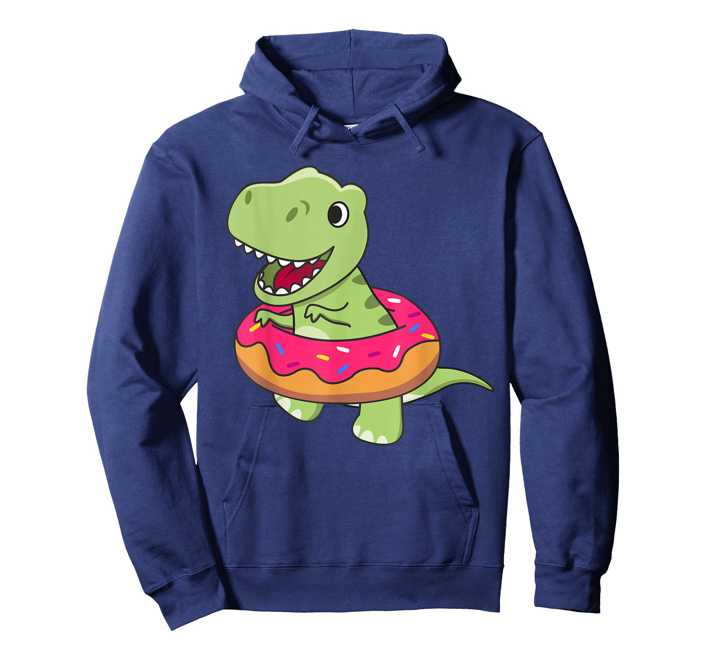 Cute T-Rex Dinosaur Funny Animals In Donut Sweet Pastry T-Shirt