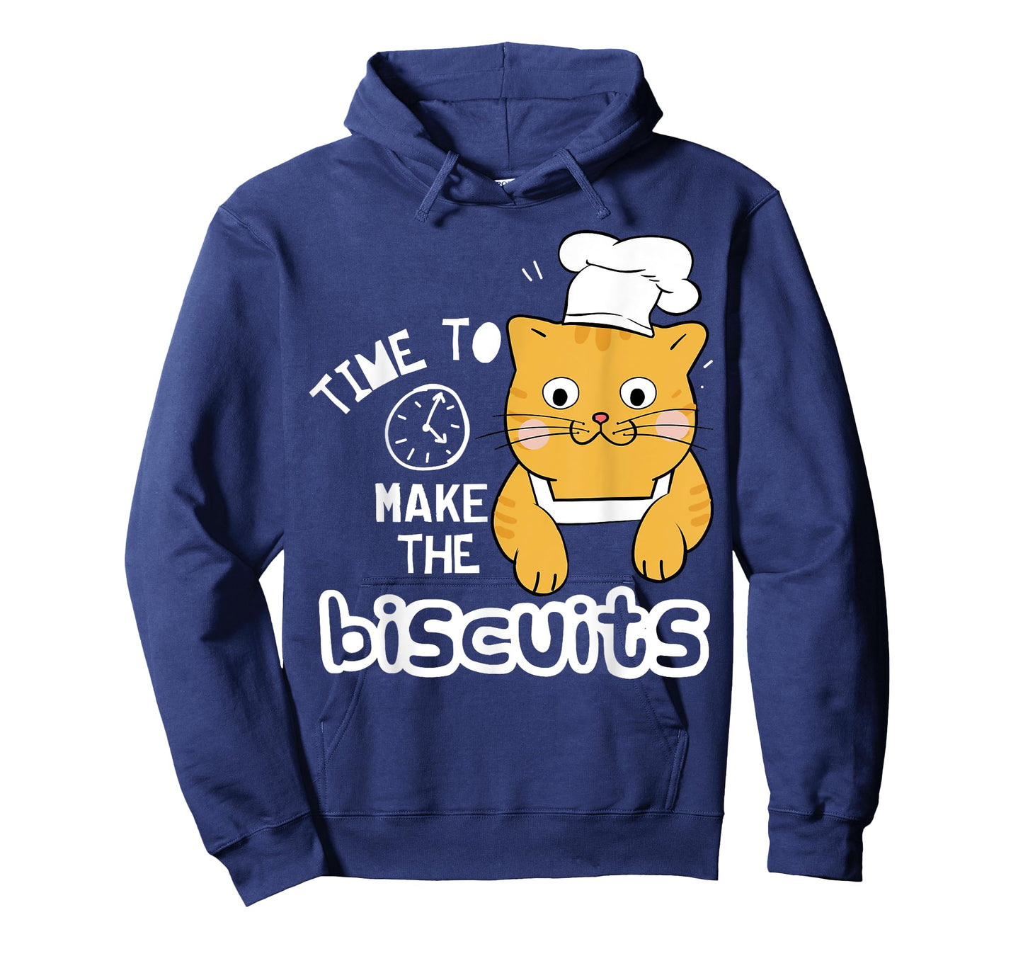 Chef Cat T-Shirt - Time To Make Biscuits T-Shirt for Men Women