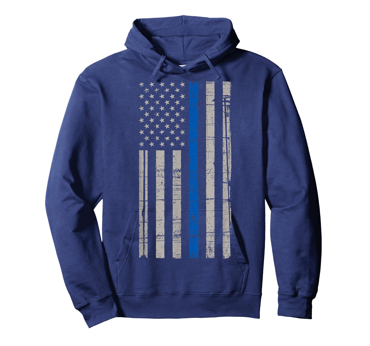 Thin Blue Line American Flag T Shirt Law Enforcement LEO