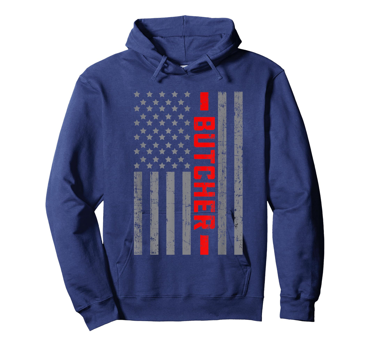 American Flag Butcher US Flag Vintage Tee For Men Dad T-Shirt