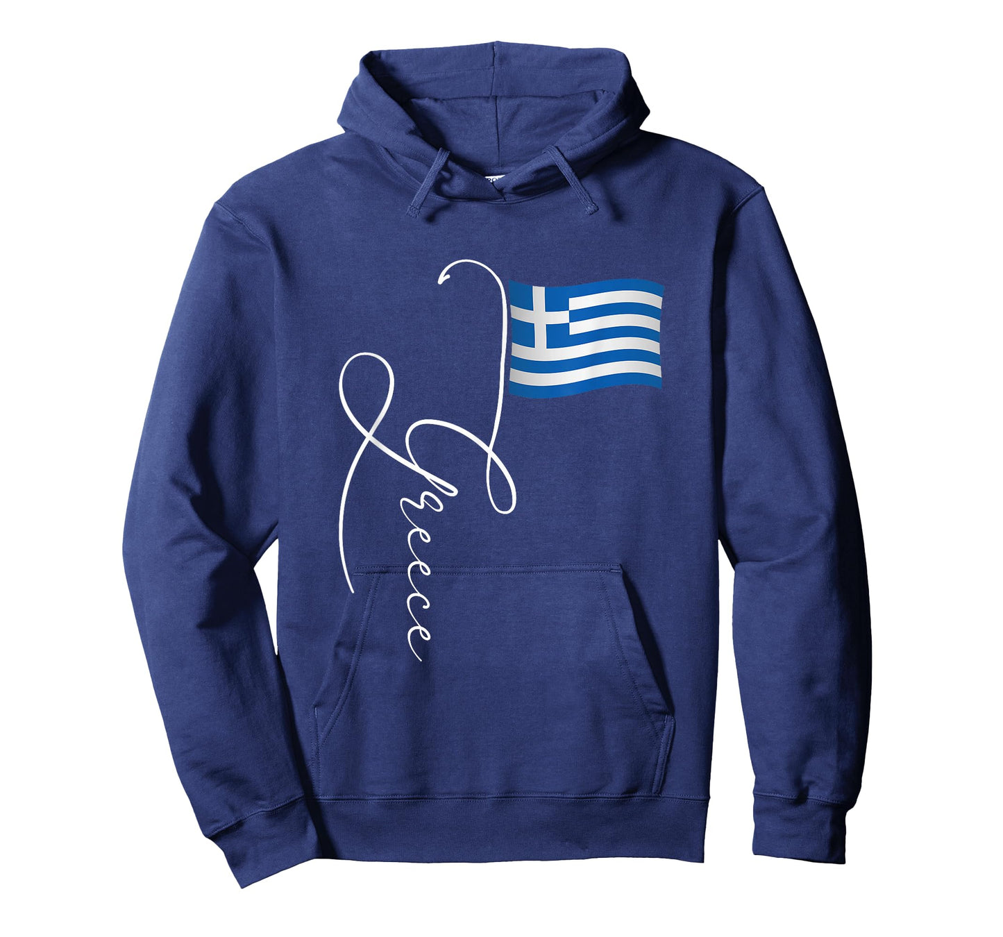 Family Heritage Gifts Greece Signature Flag Pole T-Shirt - Unisex-Adults & Kids, Black, Short Sleeve, Classic Fit, Crew Neck, Retro Greek Flag Design