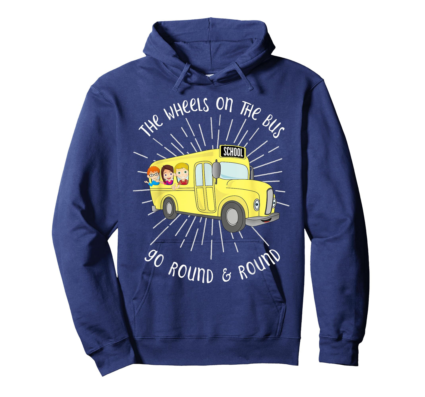 The Wheels on the Bus Graphic musical Nursery Rhyme T-Shirt T-Shirt