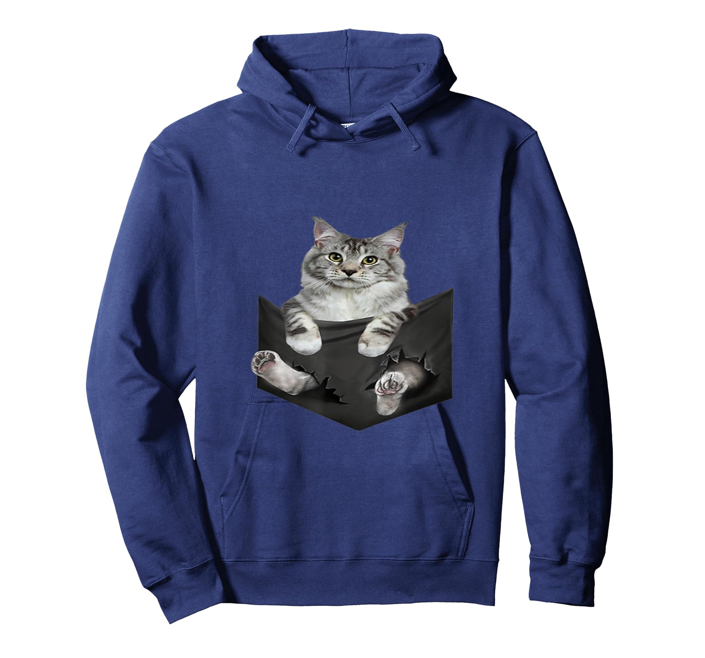 Cat Lovers Gifts Maine Coon In Pocket Funny Kitten Face Men Women Kids T-Shirt