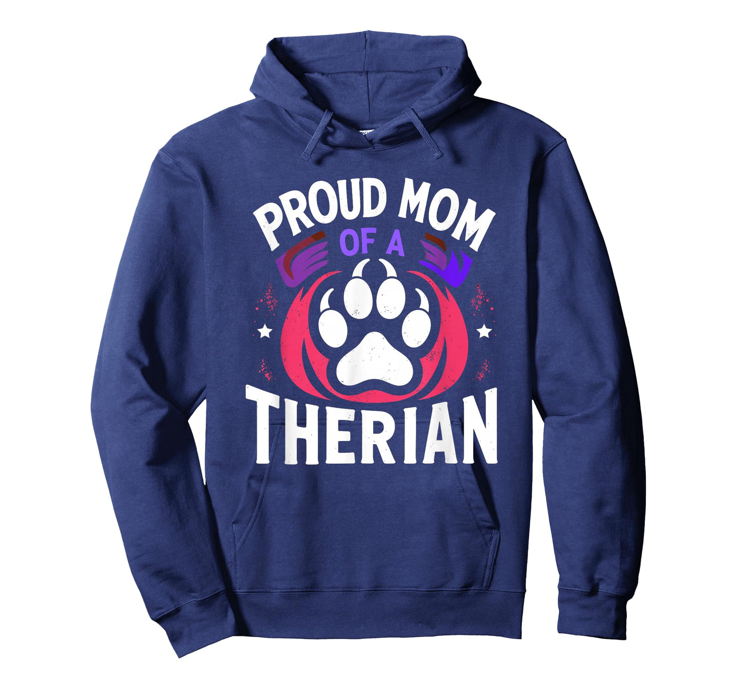 Proud Mom of A Therian Furries Otherkin Nonhuman Fursona Pun T-Shirt