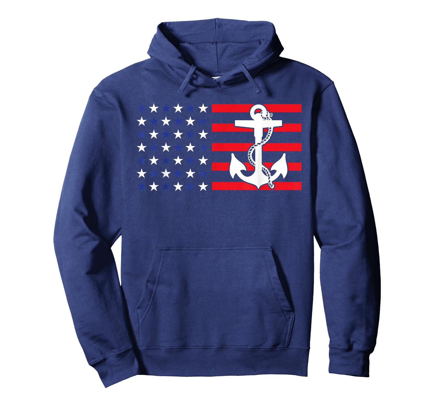 American Flag Anchor Shirt Patriotic Military July Navy USA T-Shirt