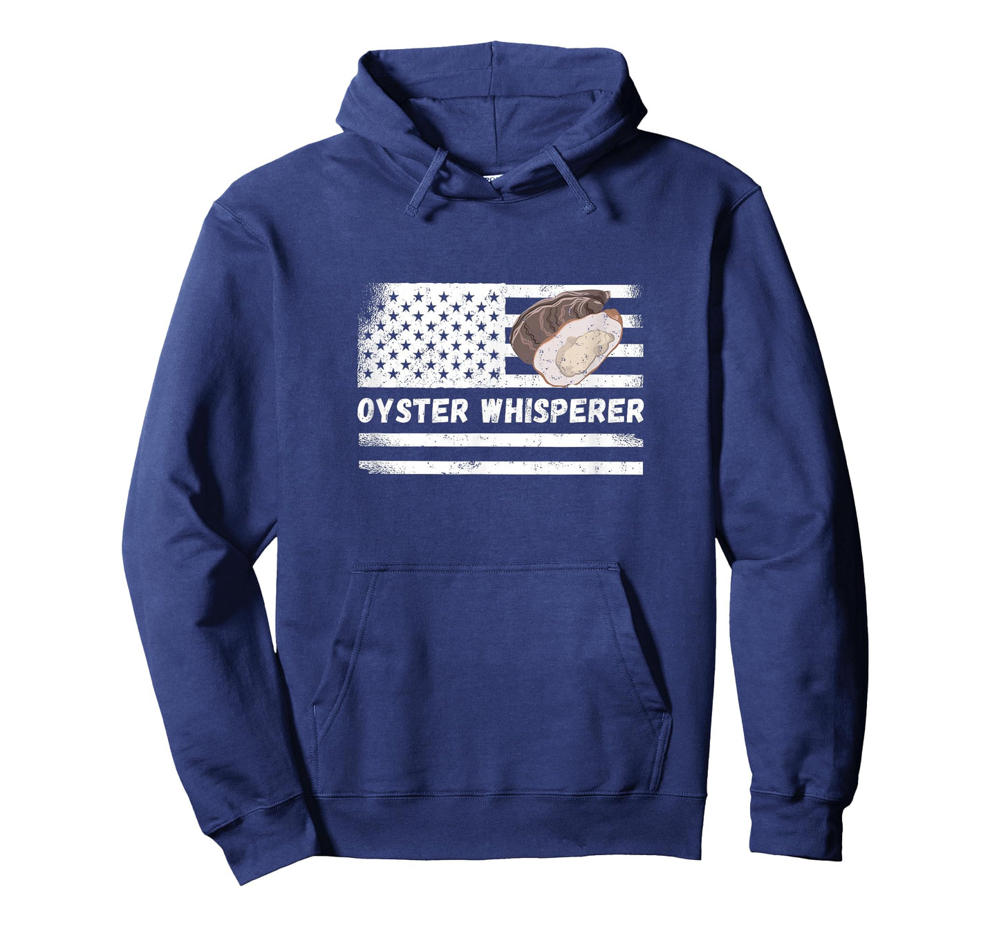 Oyster Whisperer USA America Flag Vintage Oyster Shucking T-Shirt