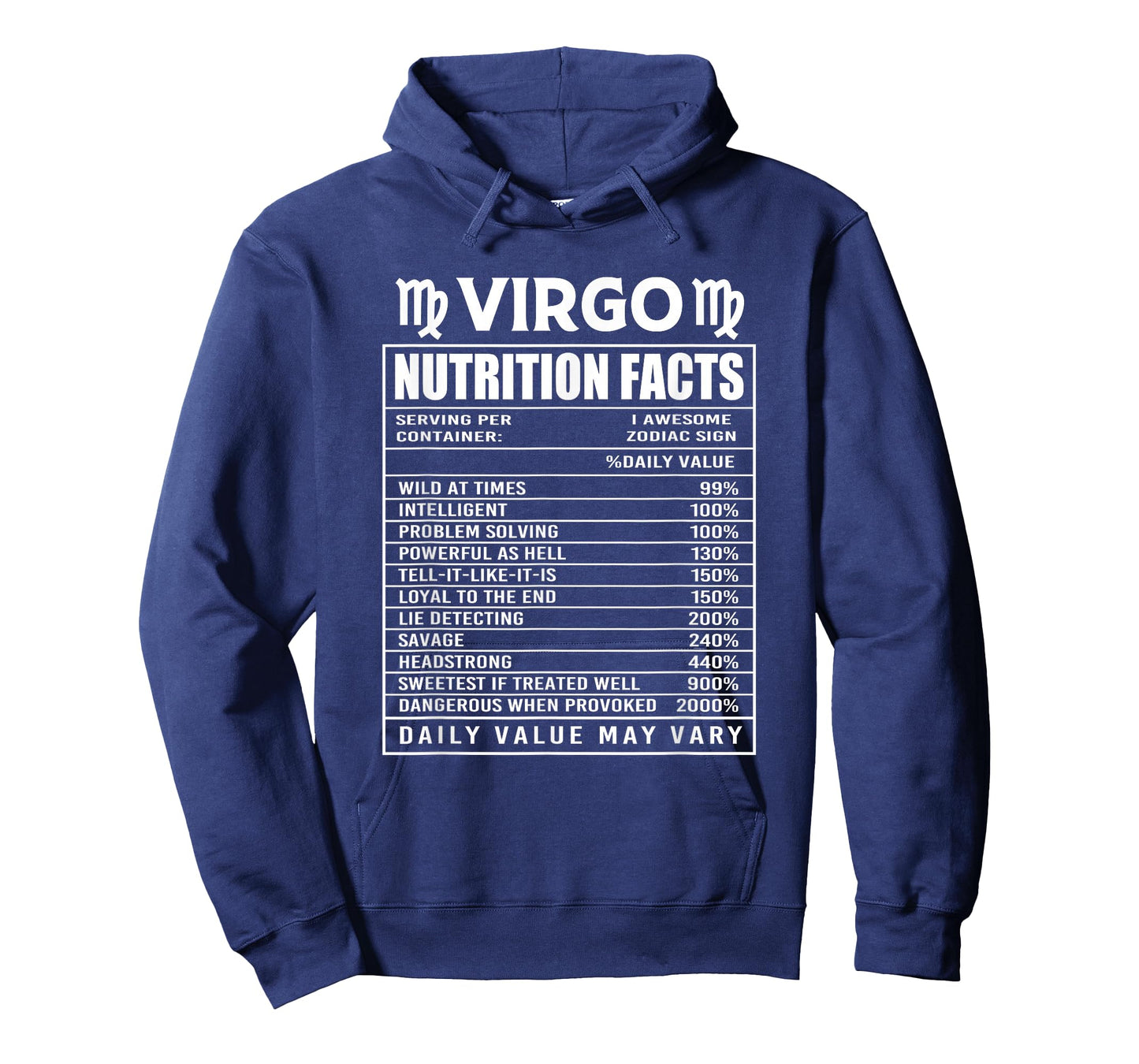 Virgo Nutrition Facts T-Shirt