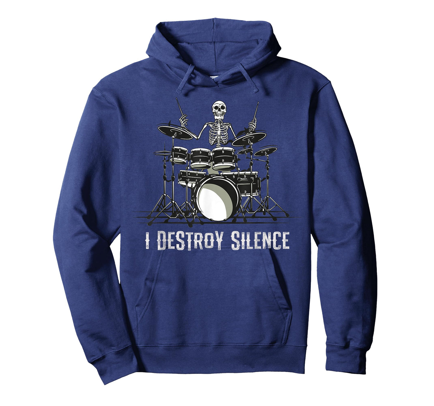 Skeleton Drummer Skull Drum Set Metal Rock Band T-Shirt