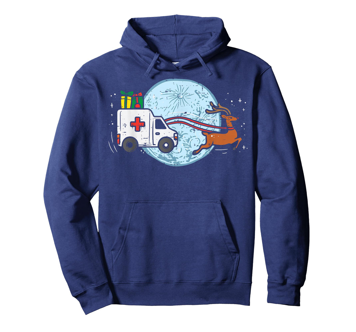 Ambulance Reindeer Nurse Christmas Winter Scrub Xmas Medical T-Shirt