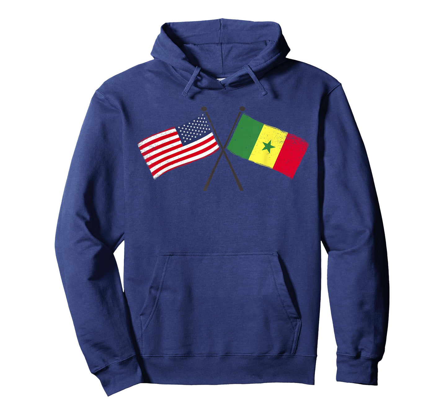 USA Senegal Crossed Flags American Senegalese Friendship T-Shirt
