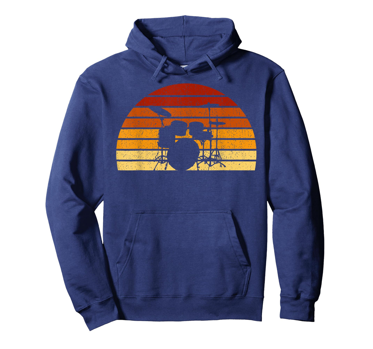 Vintage Sunset Drumming Gift For Drummers And Percussionists T-Shirt