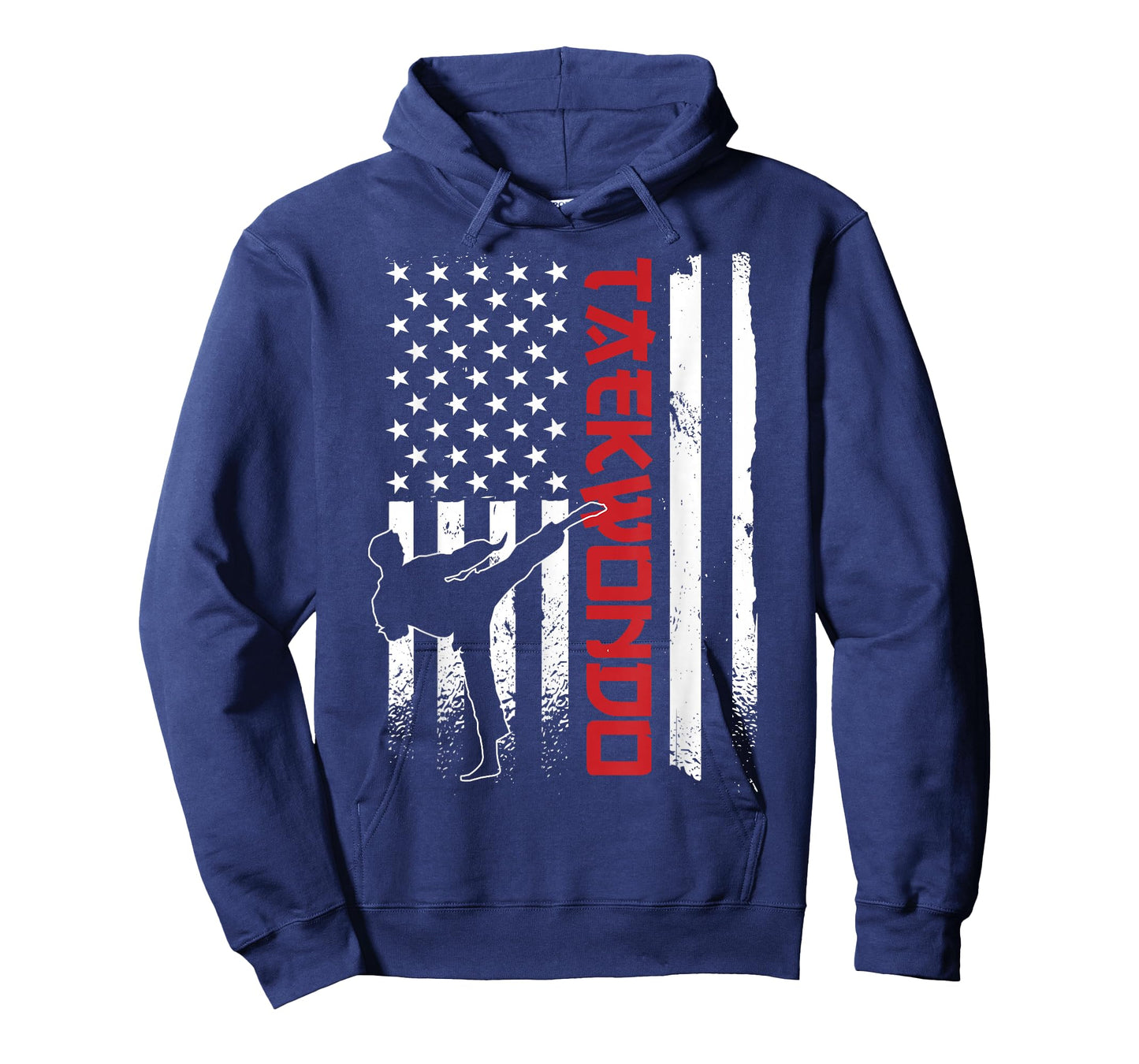 Taekwondo American Flag Taekwondo Fighter US Flag T-Shirt