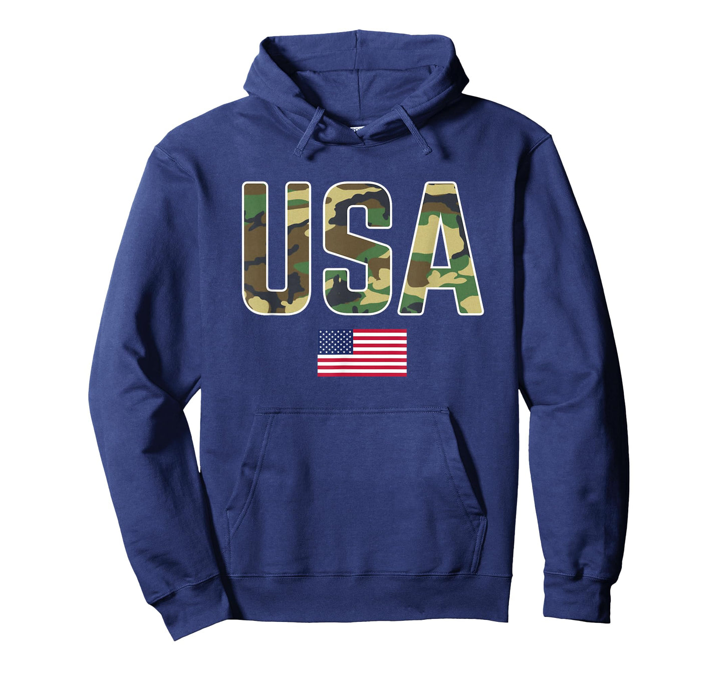 USA Camo Letters With American Flag Patriotic T-Shirt