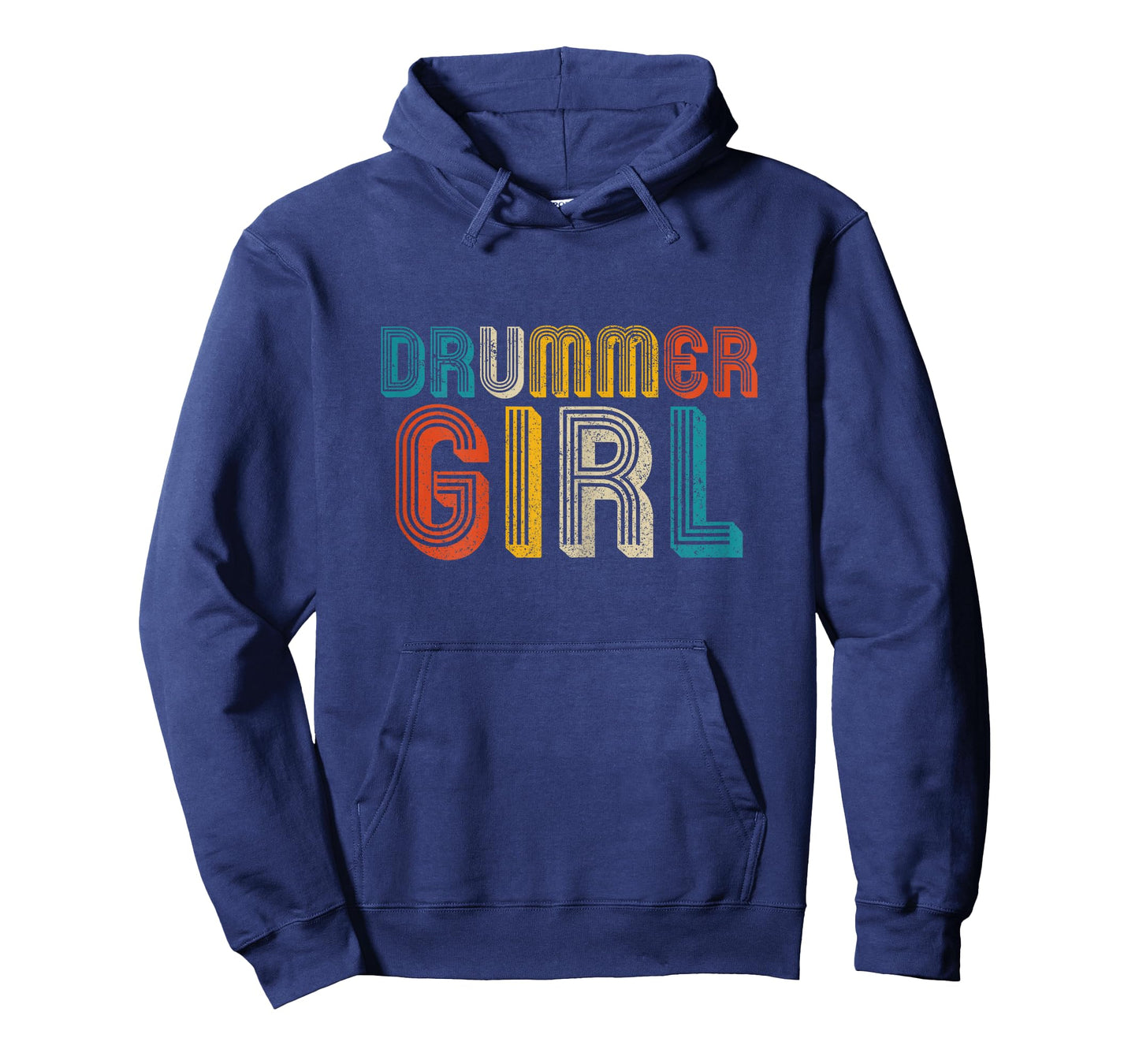 Drummer Girl Drum Kit Vintage Drummer Gift T-Shirt
