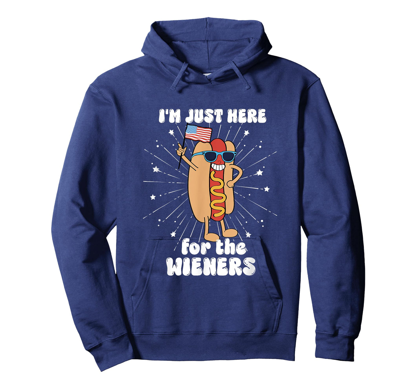 4th Of July Hot Dog I'm Just Here For The Wieners! T-Shirt