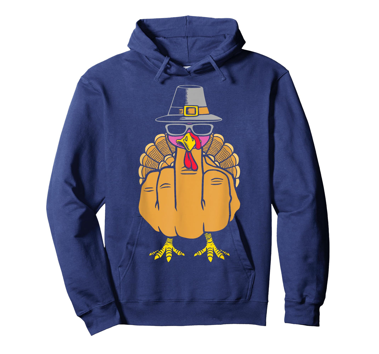 Turkey Middle Finger Adult Anti Social Thanksgiving Hand T-Shirt