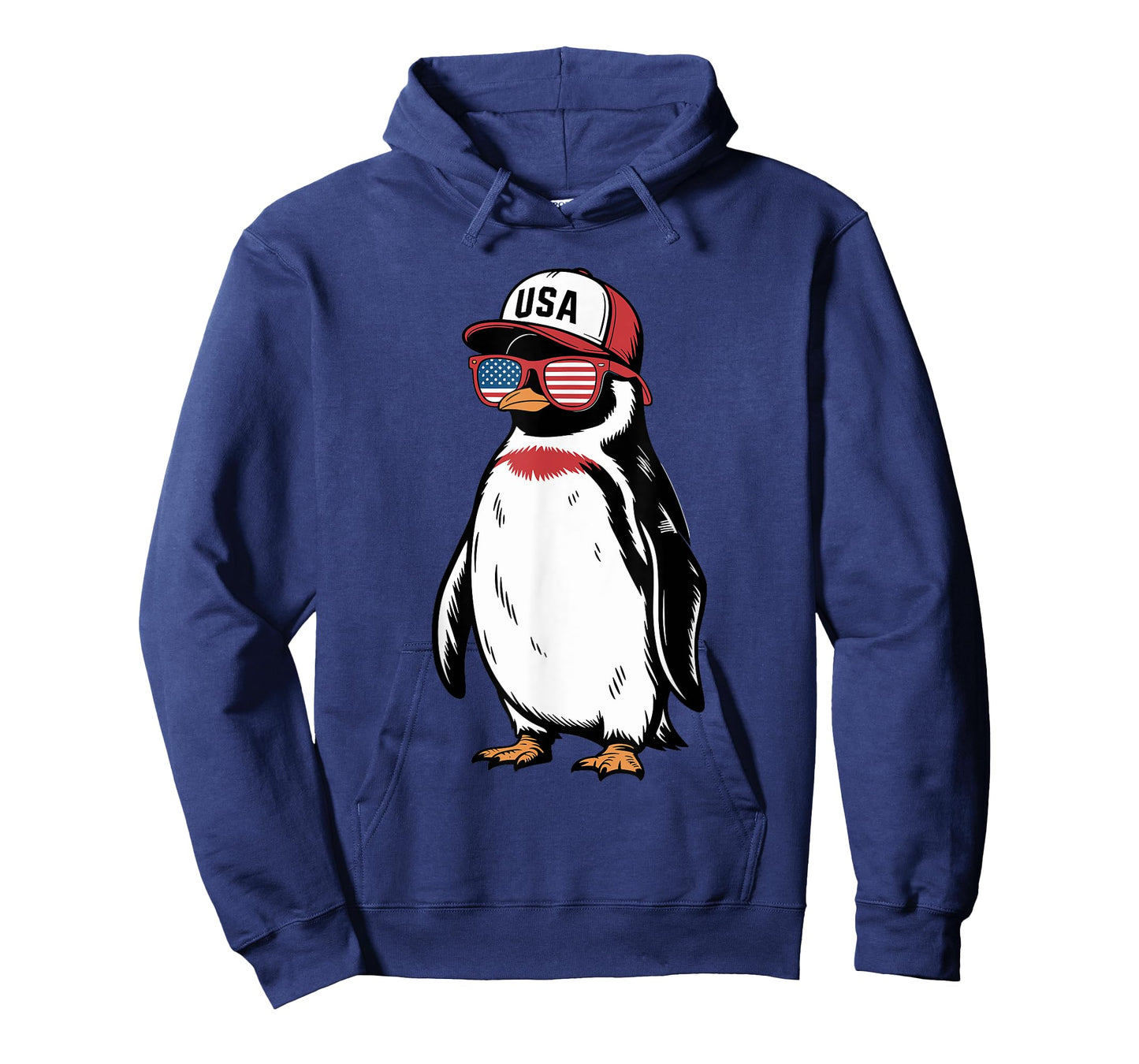 Cool Penguin USA Flag Sunglasses Independence 4th of July T-Shirt