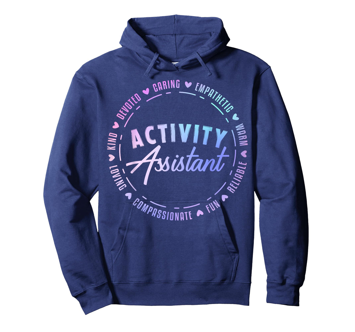 Activity Assistant Appreciation Designs Unisex-Adults T-Shirt, Black, Small, Short Sleeve