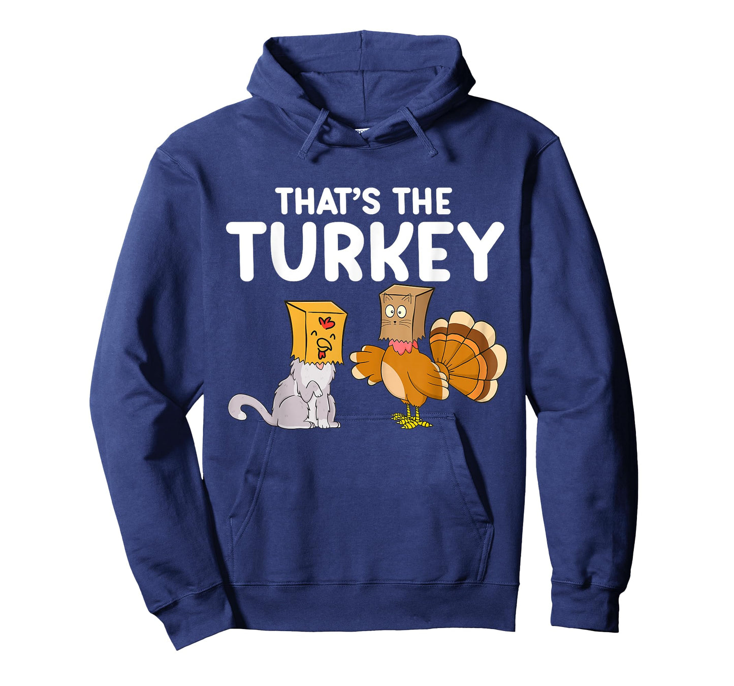 Thanksgiving Cat Fake Cat Meow Funny Thanksgiving Turkey T-Shirt for Men Women Girls Kids