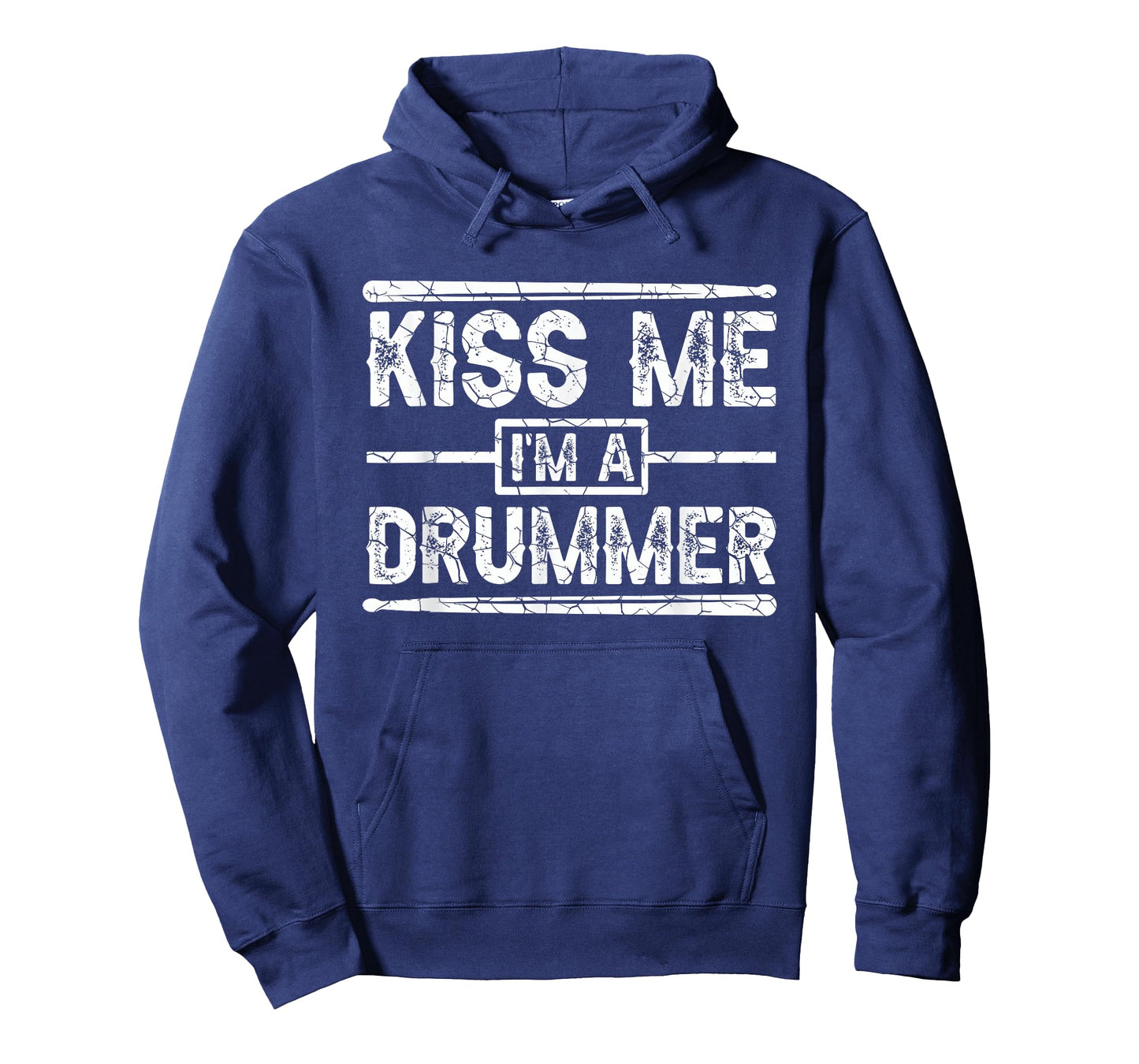 Kiss Me I'm A Drummer Drumsticks Band Member Rock Musician T-Shirt