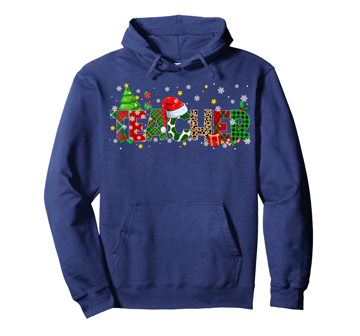 Teacher Christmas Plaid Pajamas Pjs Xmas Men Women T-Shirt