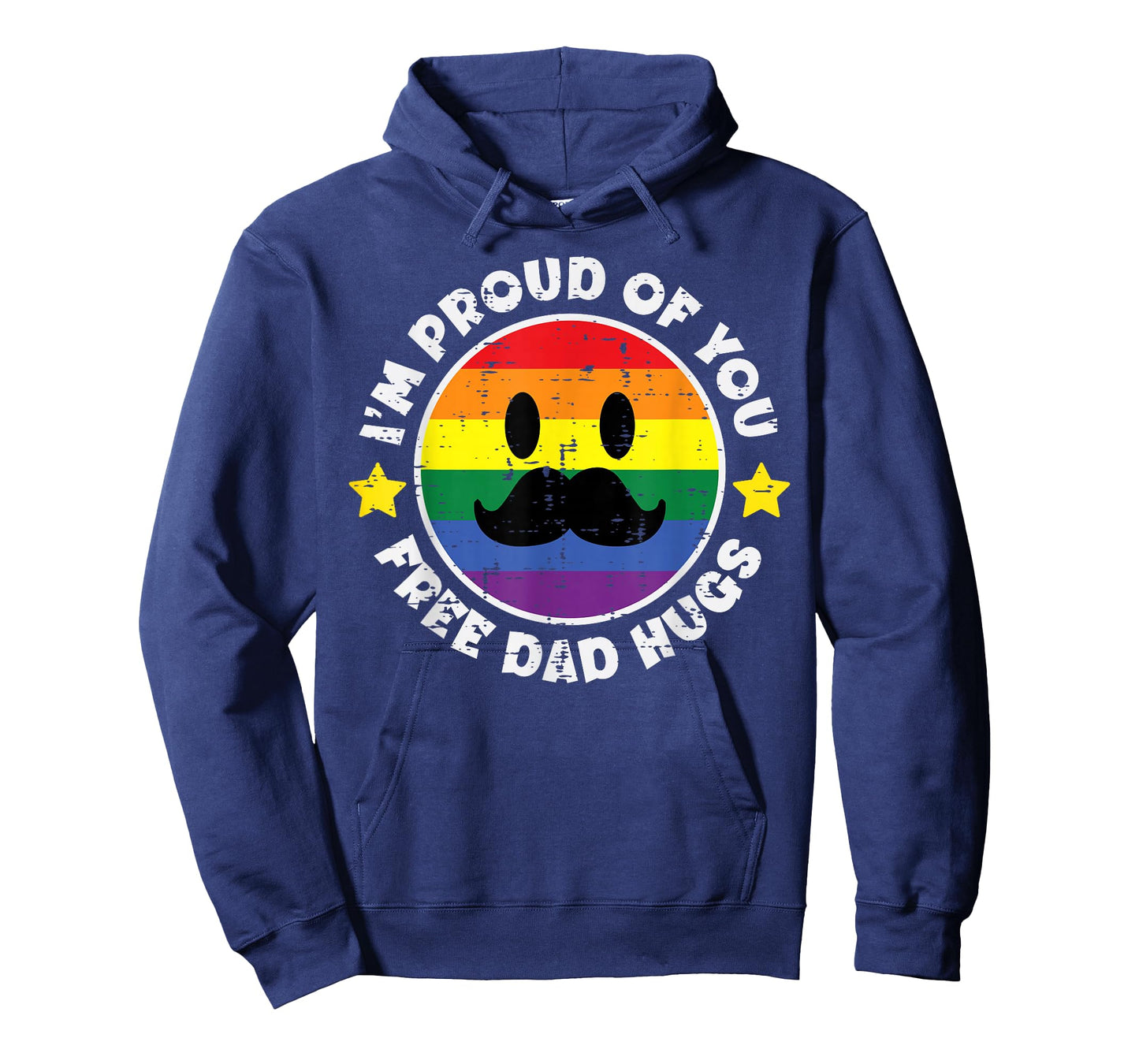Proud of You Free Dad Hugs Funny Gay Pride Ally LGBTQ Men T-Shirt