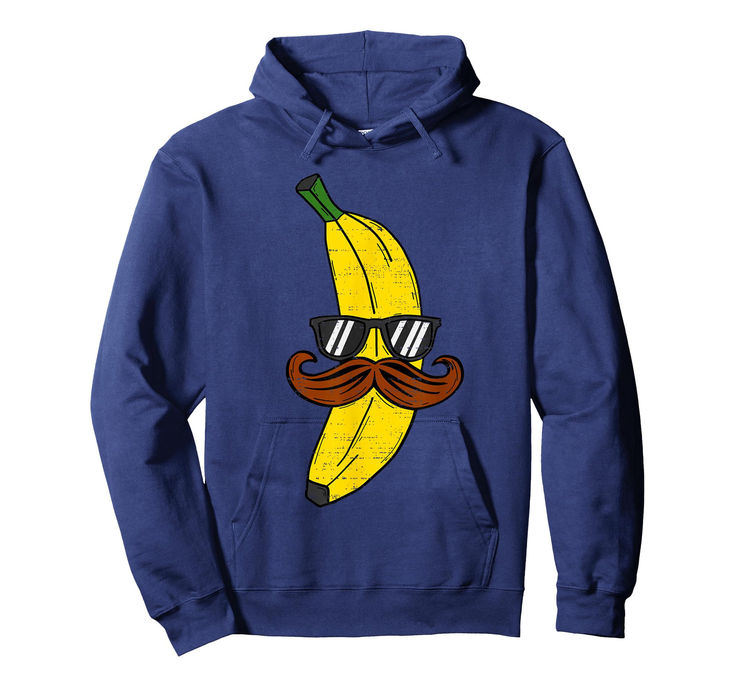 Funny Banana Mustache Sunglasses Fruit Face Kids Boys Mens T-Shirt