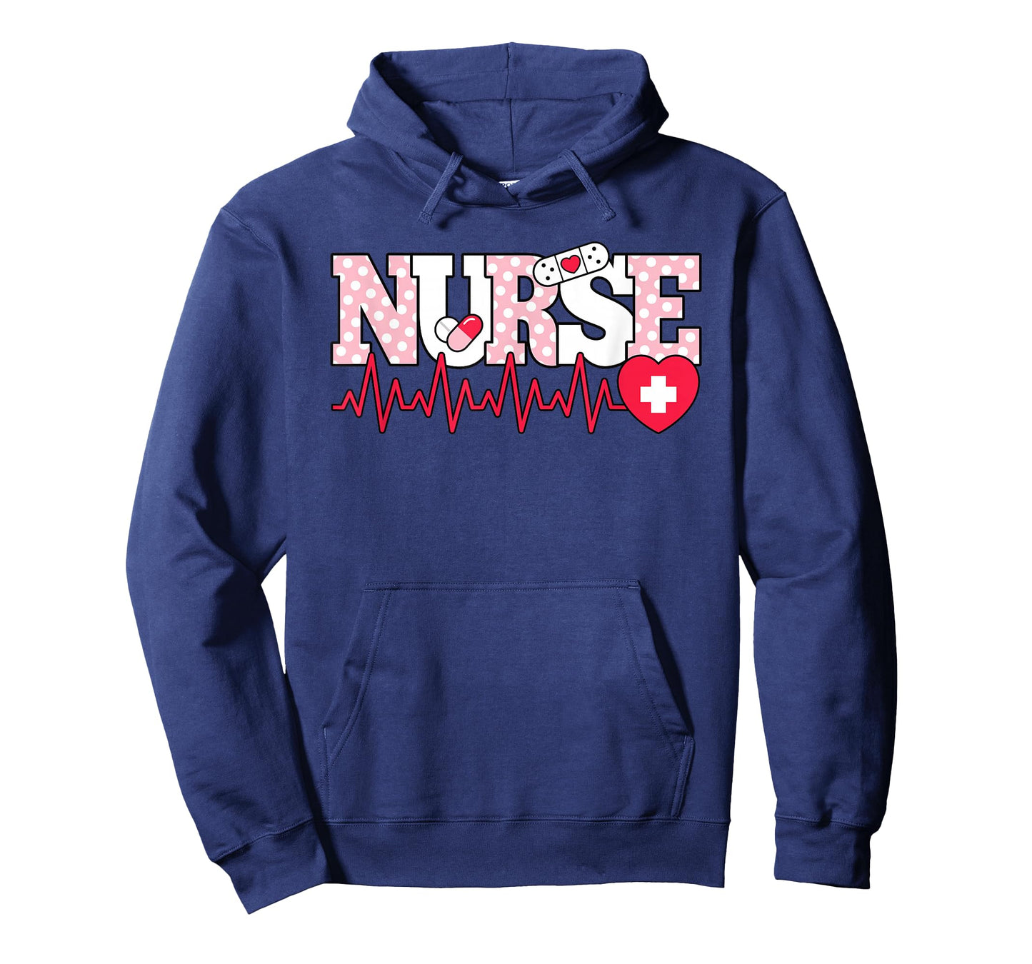 Cute Pink Nurse Heartbeat Nursing Women T-Shirt