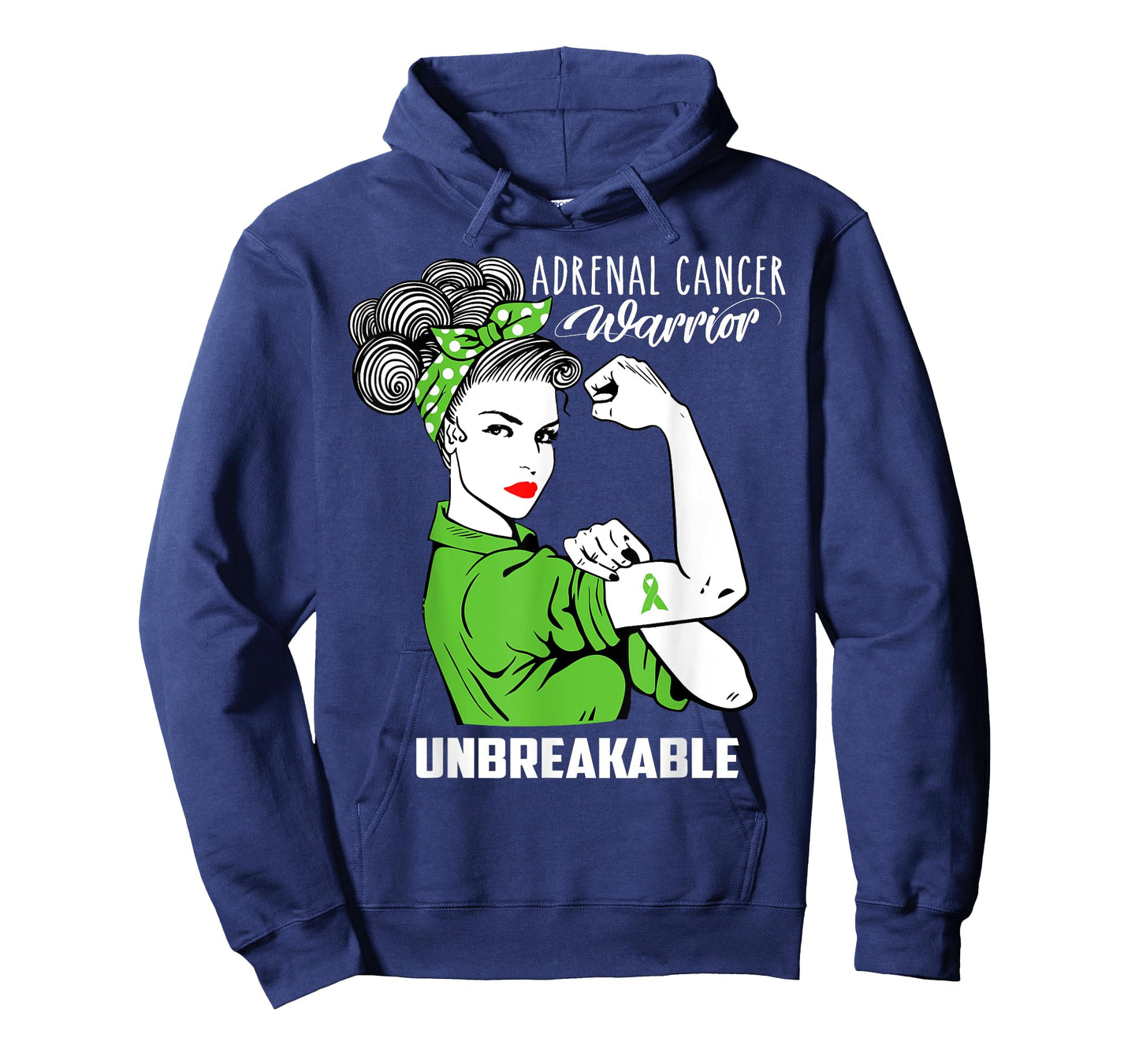 Adrenal Cancer Warrior Unbreakable Shirt Awareness Gift T-Shirt