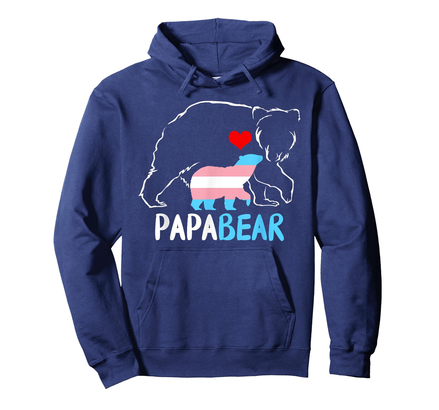 Trans Papa Bear Proud Dad Rainbow Transgender Father's Day T-Shirt