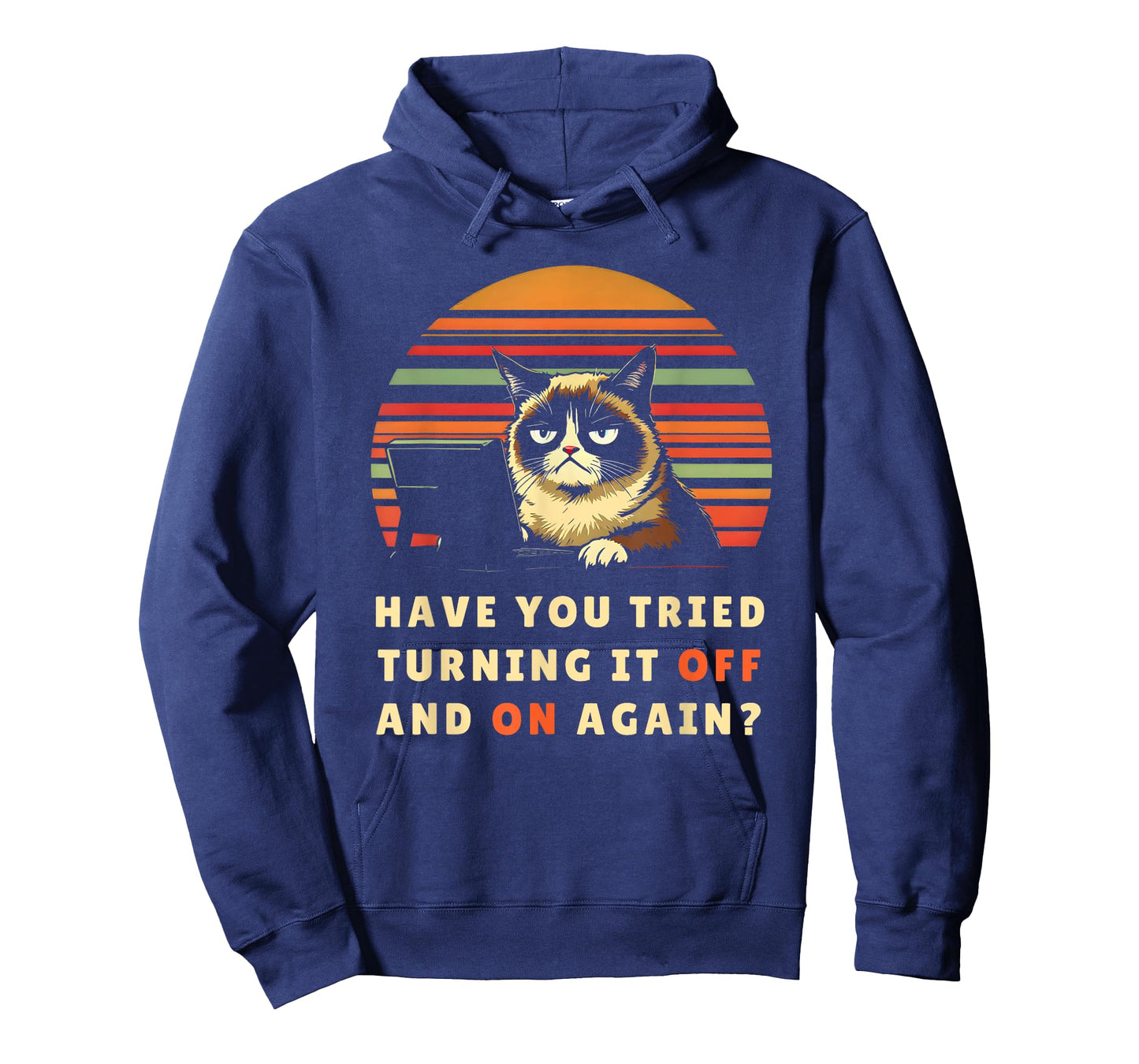 Have You Tried Turning It Off And On Again? Tech-Support Cat T-Shirt