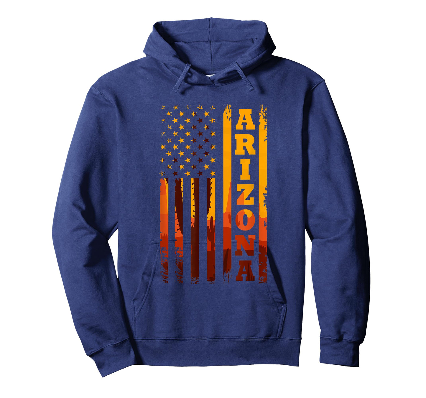 Arizona American Flag Landscape Cactus Patriotic T-Shirt
