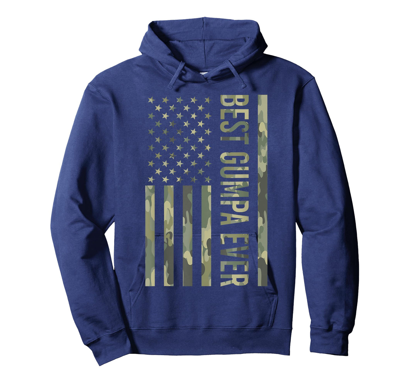 Mens Father's Day Best Gumpa Ever US American Flag Camo Gumpa T-Shirt