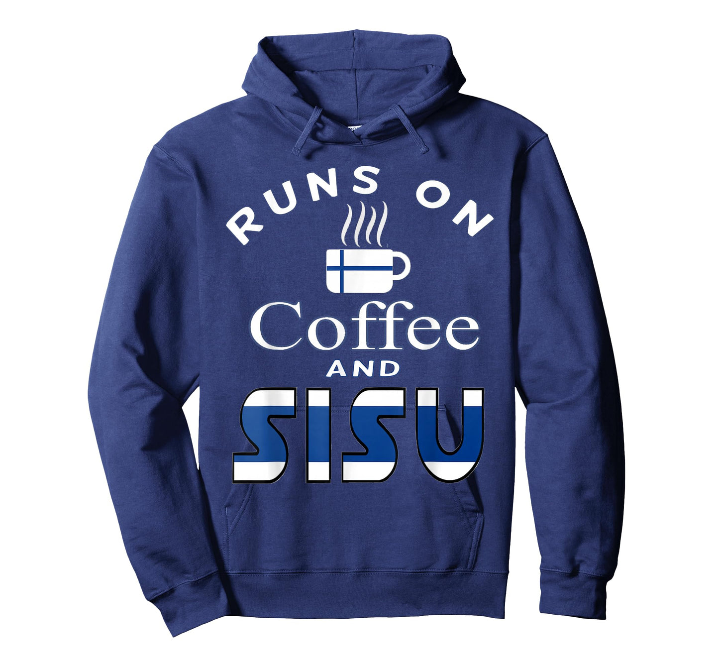 Runs on Coffee and Sisu Finnish T Shirt Tee T-Shirt
