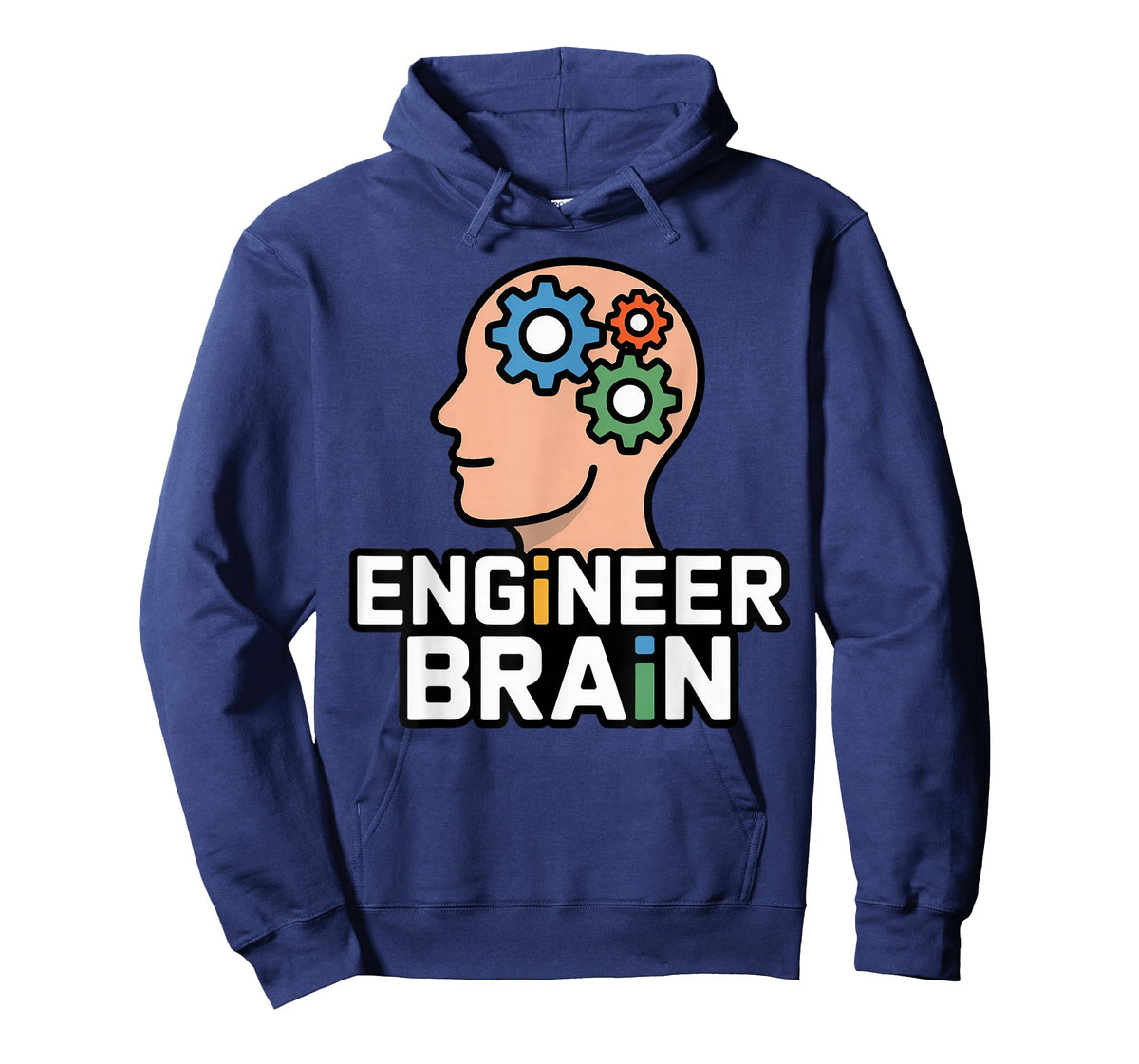 Engineer Brain Gears Head Silhouette T-Shirt