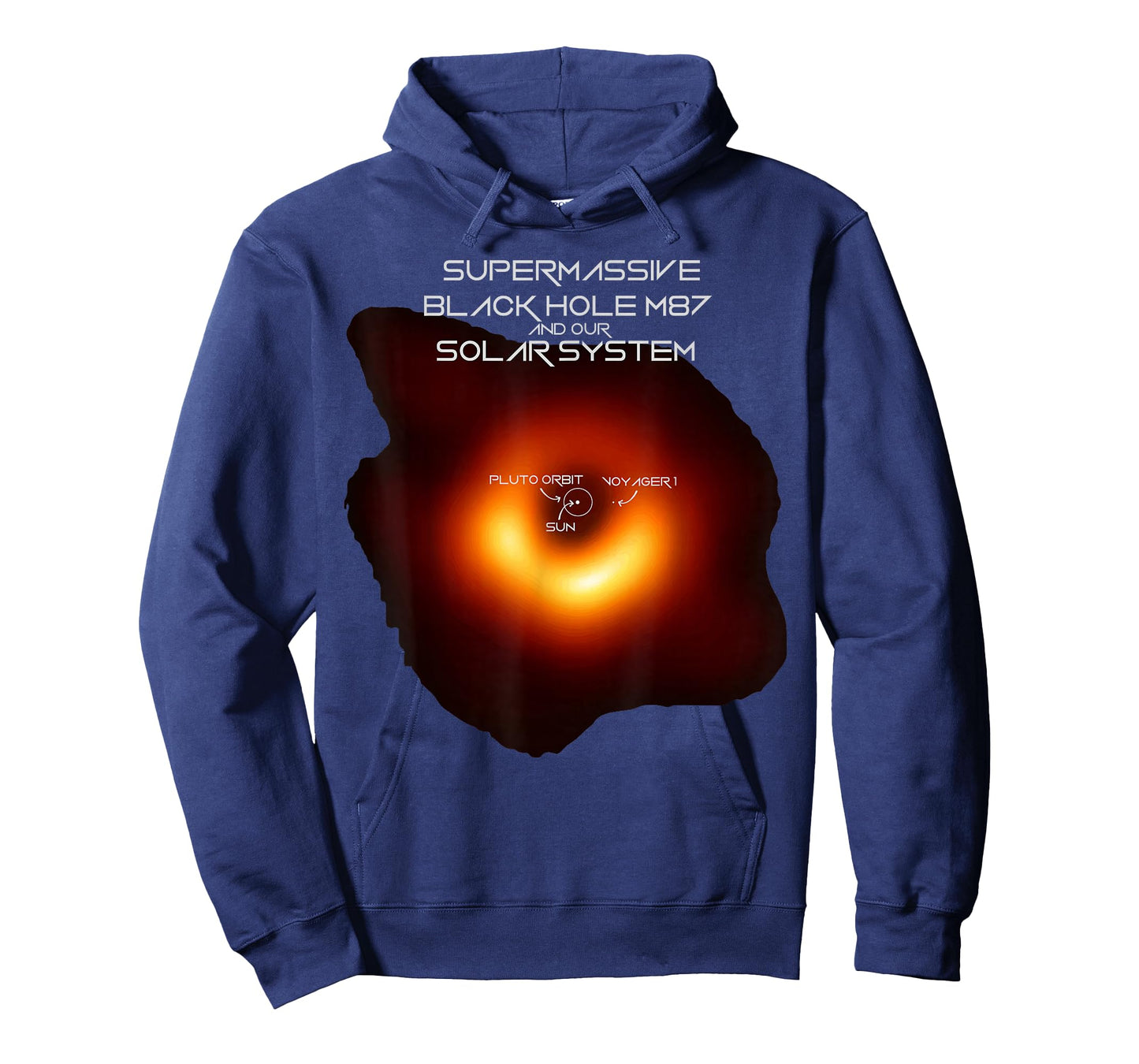 Black Hole M87 Comparison With our Solar System T-Shirt