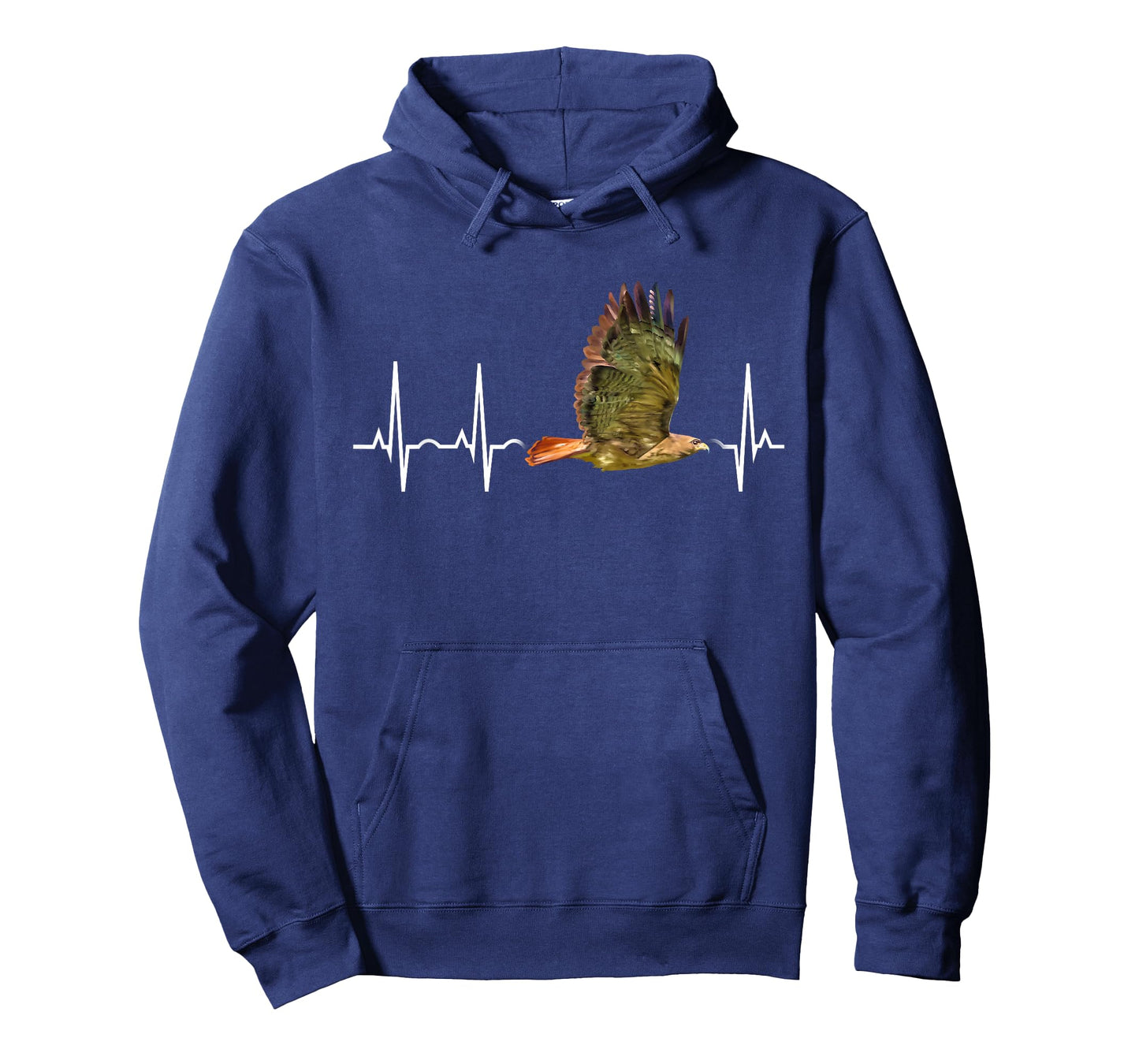 Red Tail Hawk Heartbeat Funny Birdwatcher Birding Buteo Gift T-Shirt