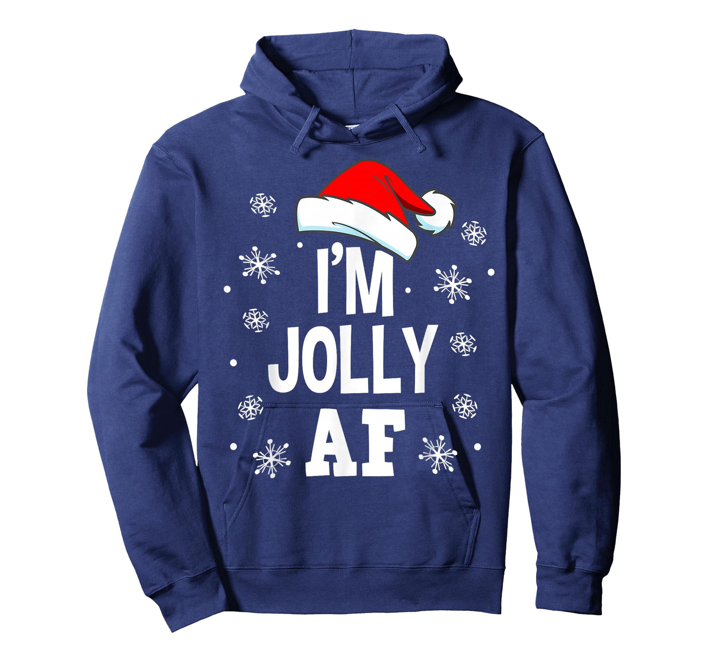 Funny Christmas Naughty Adults Pajama, Santa I'm Jolly AF T-Shirt