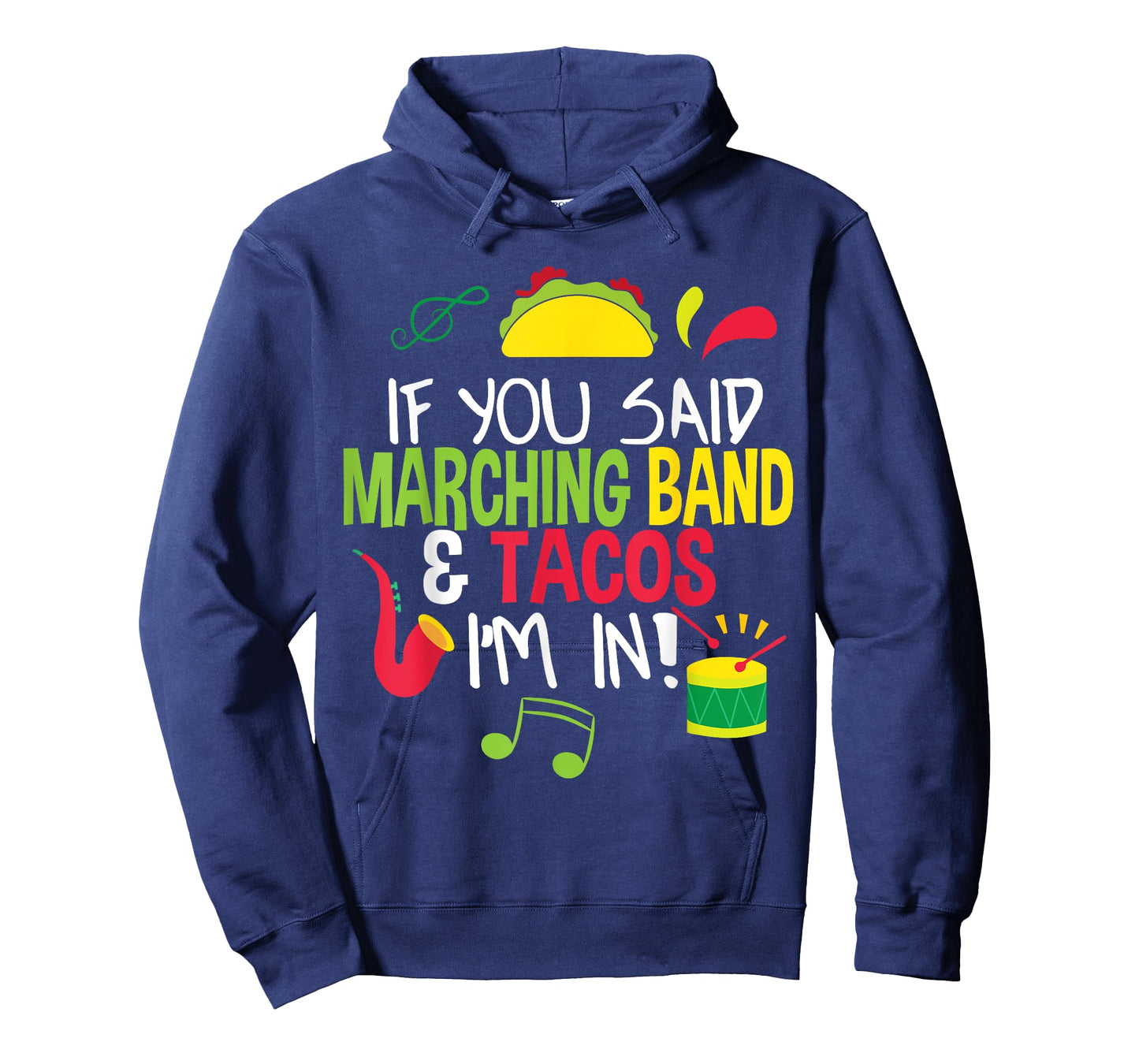Marching Band Taco Lover T-shirt Funny Music Men Women Gift