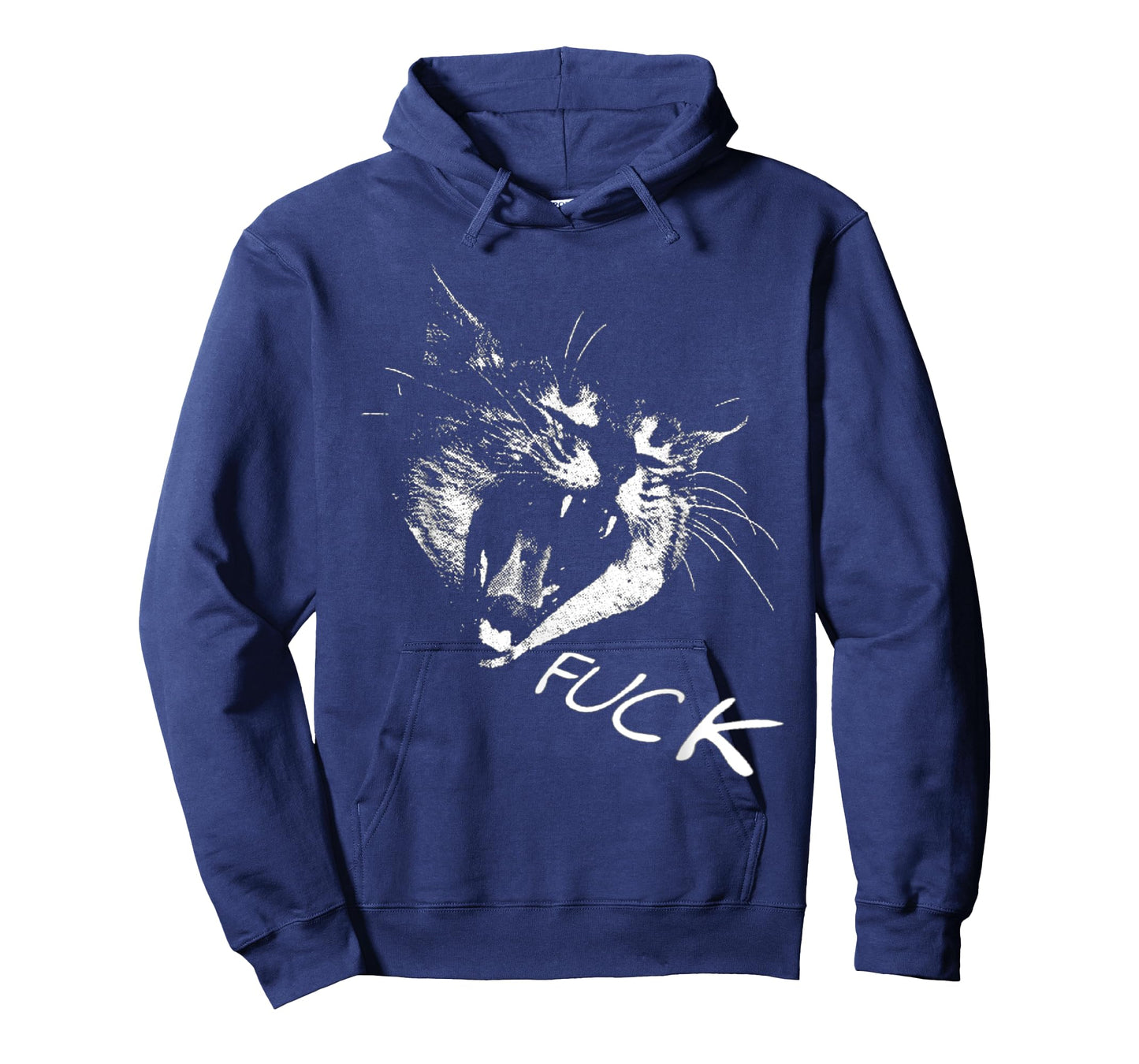 Angry - Screaming Cat - Fuck Yelling Art T-Shirt for Men Women