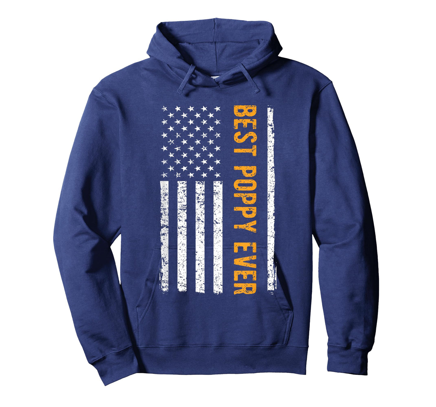 Father's day Best Poppy Ever US American Flag Gift Grandpa T-Shirt