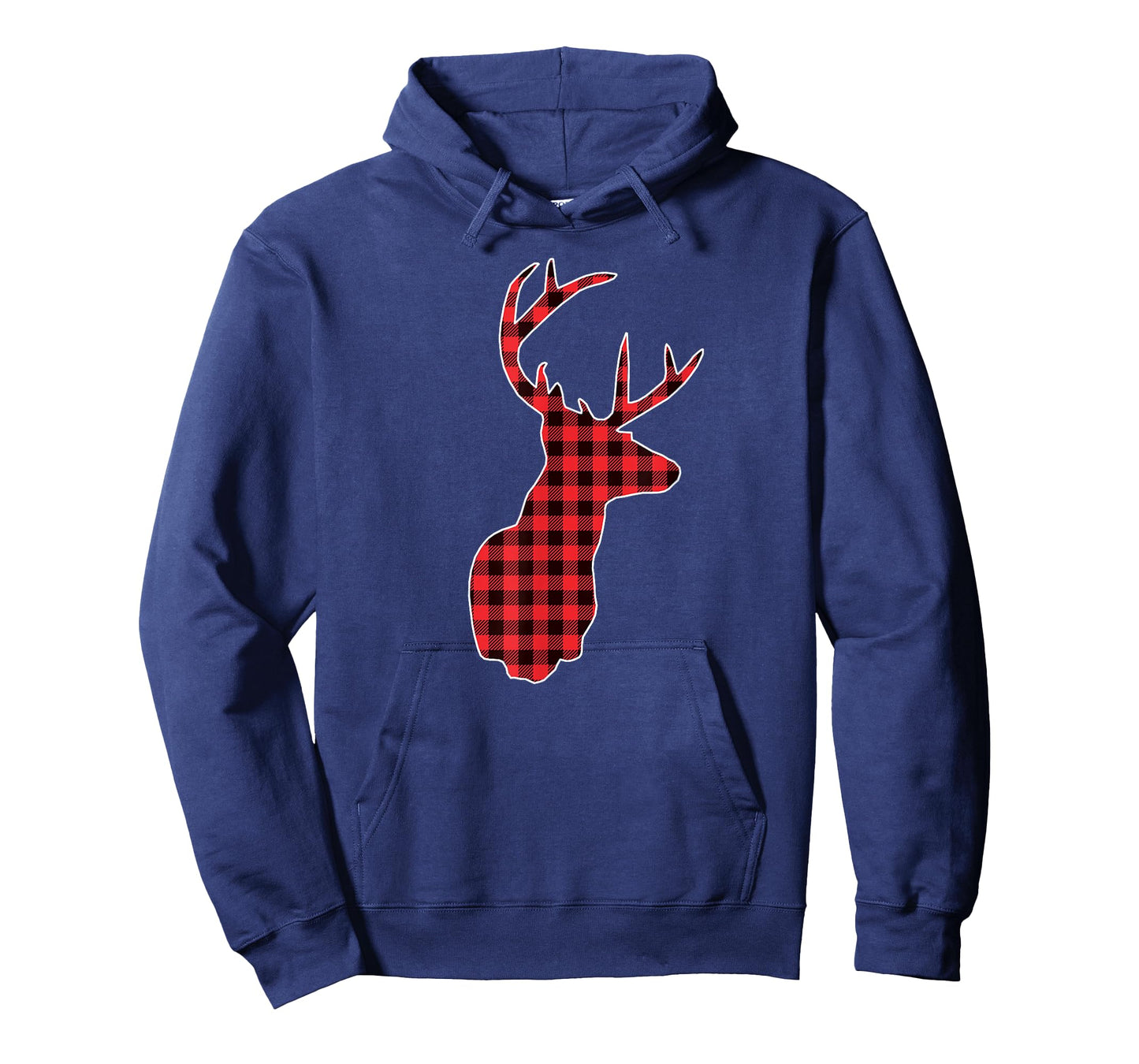 Red Plaid Reindeer Christmas Gift Pajamas for Women Men Kids T-Shirt