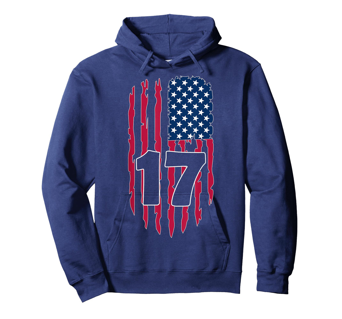 USA NUMBER 17 YEARS OLD BOY 17TH BIRTHDAY T-Shirt