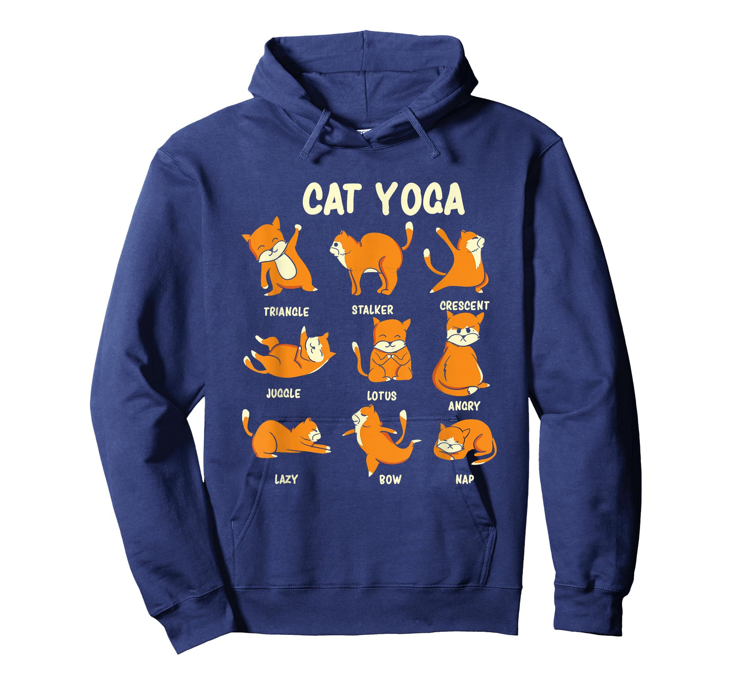 Funny Cat Yoga Poses Kitten Meditation T-Shirt